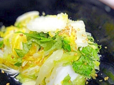 簡単☆白菜の柚子胡椒風味浅漬